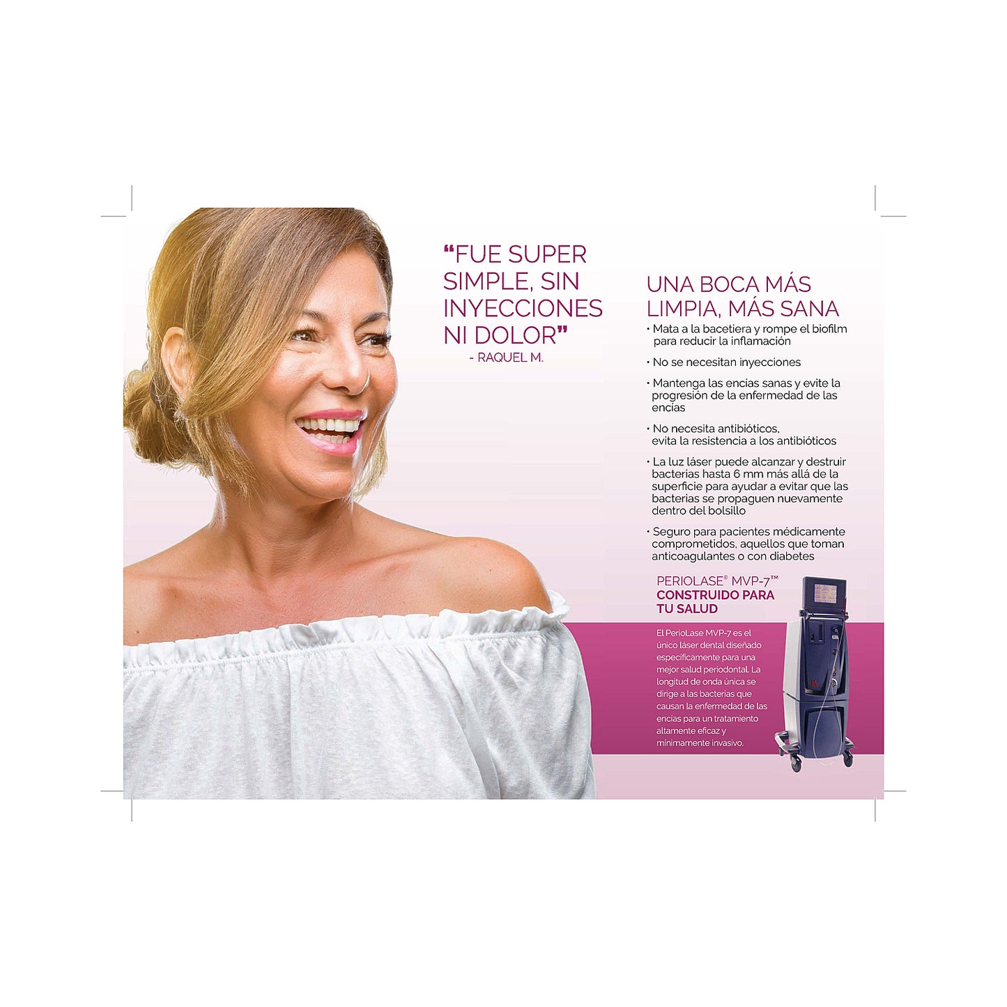 Laser Pocket Disinfection Patient Brochure - 50pk - English/Spanish