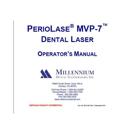 PerioLase MVP-7 Operators Manual