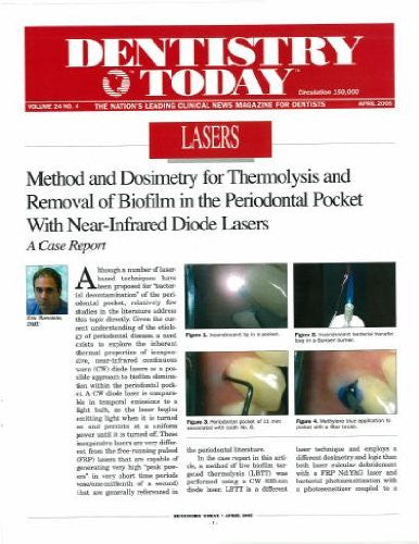 Reprint - Dentistry Today; April 2005 - Qty 25